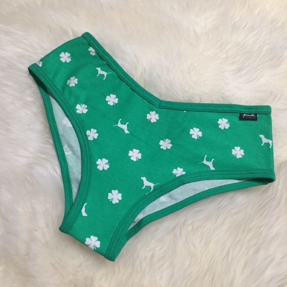 Lucky Panties! 4 Leaf Clover Shamrock Cheekster - Picture 2 of 9
